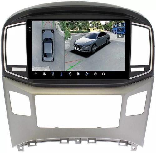 Магнитола для Hyundai H1 2015-2022 - FarCar BX586M-360 монитор 9.5" 2K QLED на Android 13, Быстрая, CarPlay, 4G SIM-слот, 4 камеры в комплекте