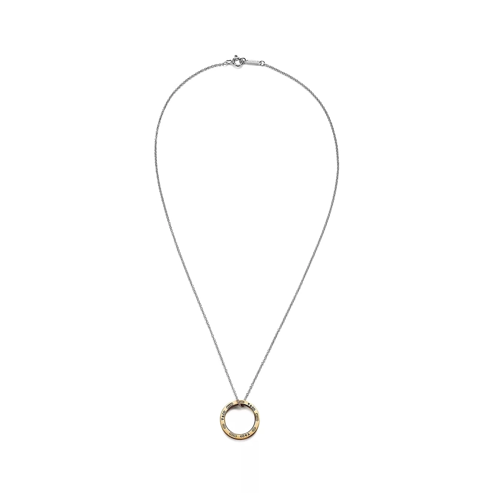 Подвеска из жёлтого золота на серебряной цепочке, Tiffany💠Exclusive - В наличии