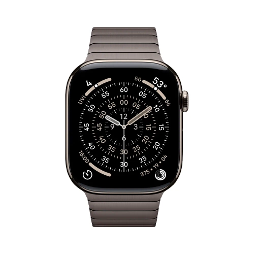 Умные часы Apple Watch Series 11 GPS + Cellular, 46mm, Natural Titanium Case with Slate Link Bracelet