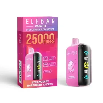 Elf Bar RAYA D3 — Strawberry Raspberry Cherry (5% nic)