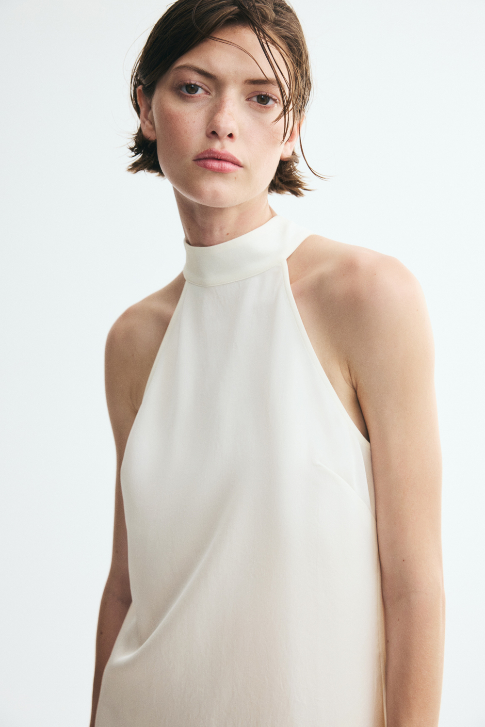 Платье со шнуровкой и платочным низом - H&M