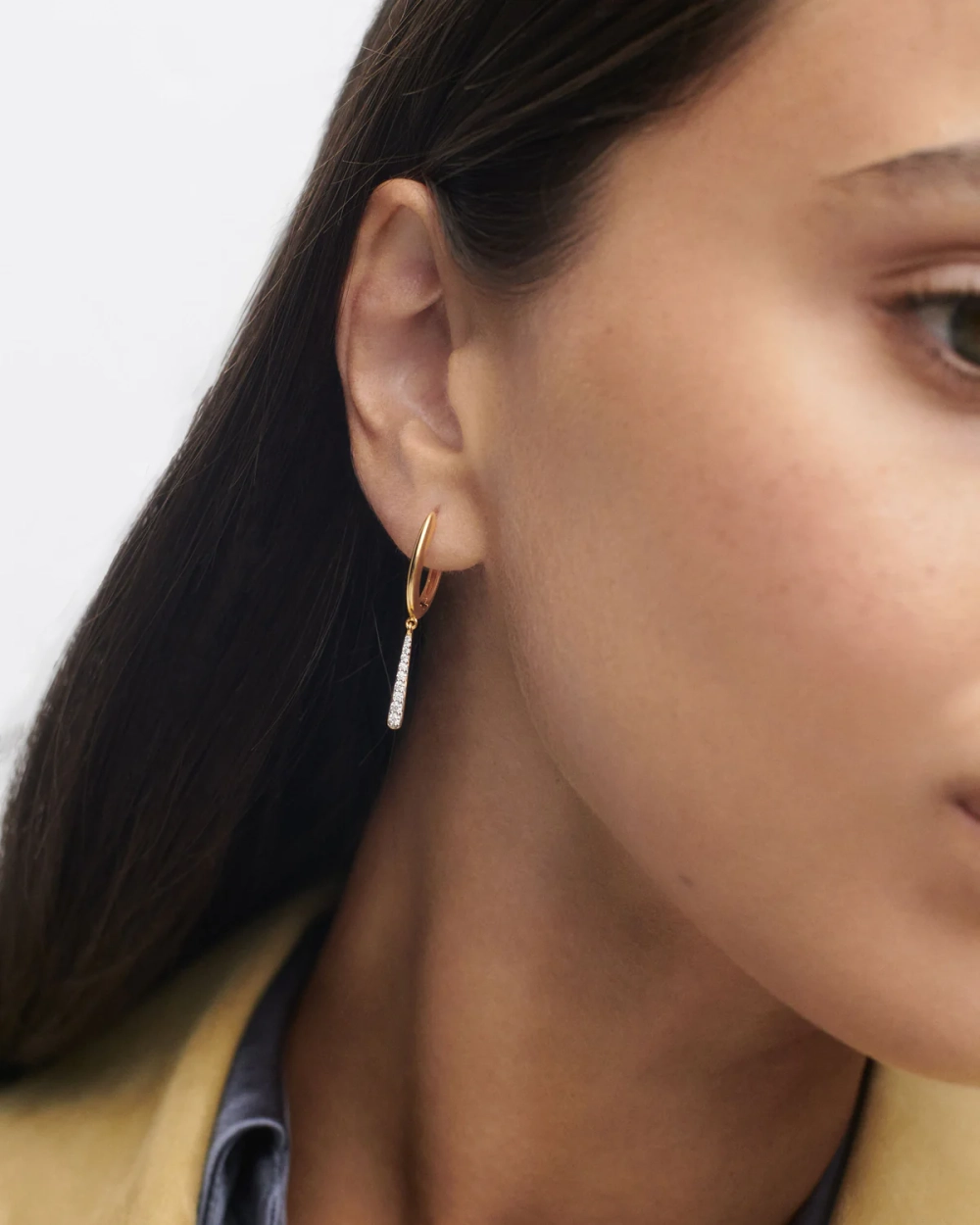 Серьги Olga Mini серебро 925 пробы покрытое золотом