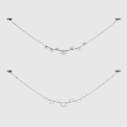 Светильник подвесной Crystal Lux BOSQUE SP7 L3000 GREY/TRANSPARENT