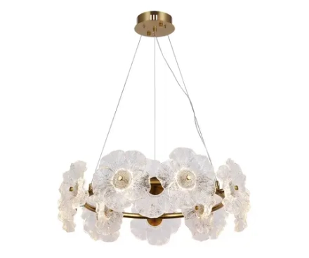 07601-60A,36 Люстра Грея латунь d60 h120 Led 12*2W (3000K). ТМ Kink Light