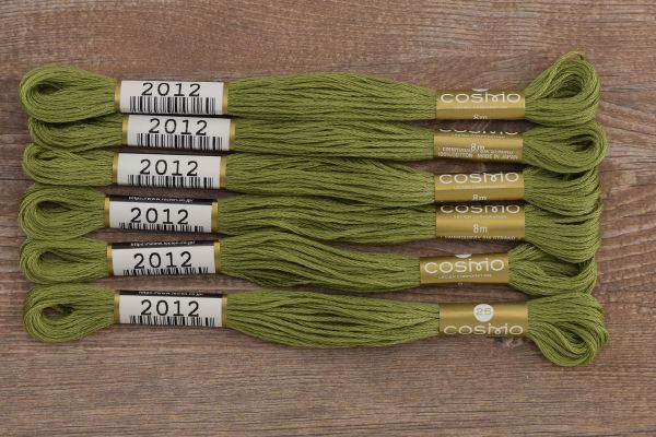 Мулине Lecien Cosmo, цв. 2012 / 6 мот. по 8 метров, в 6 сложений