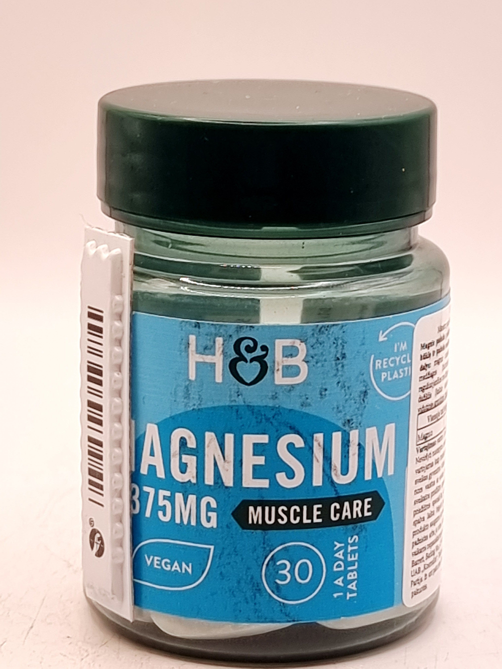 Holland & Barrett Magnesium Магний 375 мг 30 таблеток веганские (из Финляндии)