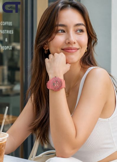 CASIO GMA-S2100-4A2DR G-SHOCK женские наручные часы — компактная женская G-SHOCK в матовом розовом исполнении