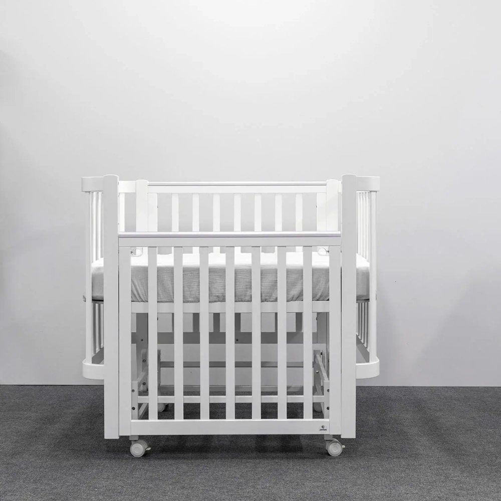 Кроватка детская Antemi Terra Light NEW с маятником НИК 17б белый