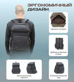 Рюкзак Вектор - Черный