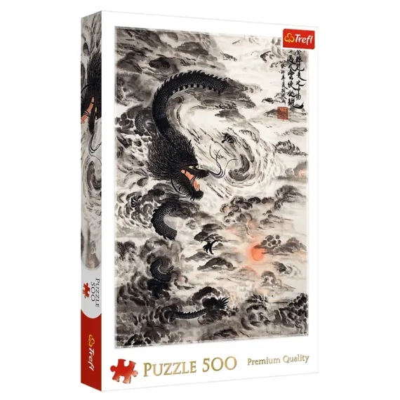 Puzzles - "500 - 48x68cm" - Legend of China, Luna Year: Rising of the Emperial Dragon / XIN LIU_FSC