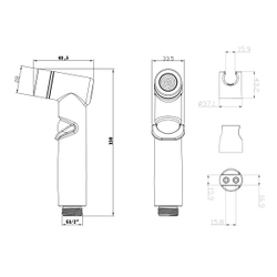 Комплект для биде Lemark LM8088С с гигиеническим душем