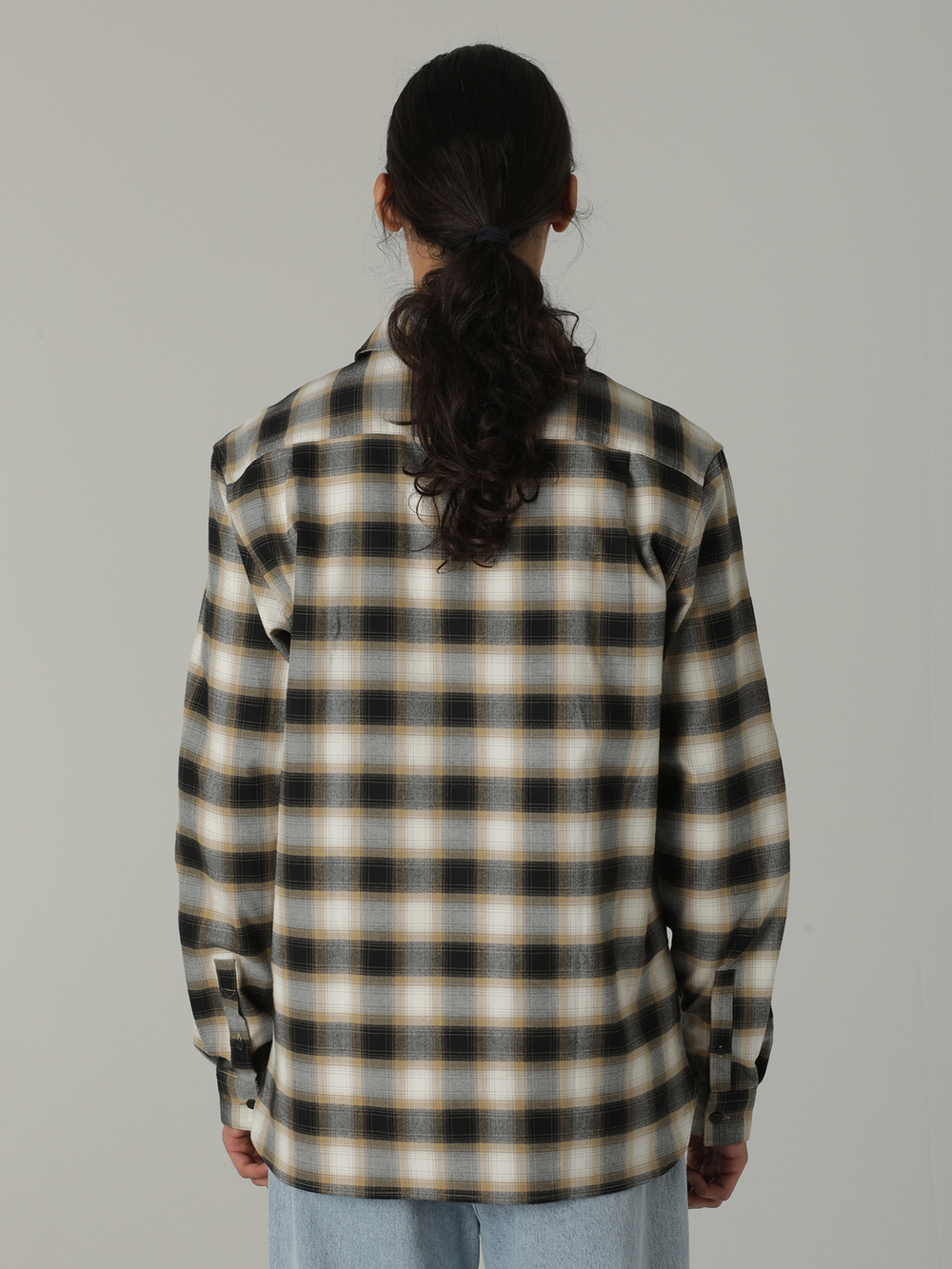 Мужская Рубашка Half Zip Check