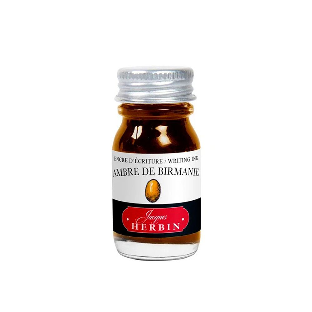 Чернила во флаконе Herbin 10 мл Ambre de Birmanie желто-коричневые (11541T)