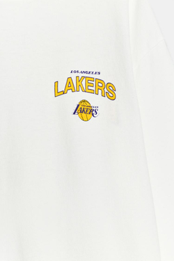 ZARA ФУТБОЛКА NBA LOS ANGELES LAKERS, БЕЛЫЙ