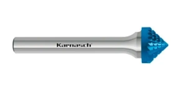 Борфреза твердосплавная Karnasch форма A (цилиндр с гладким торцом), 1,5х6х3х38 мм, универсальная насечка HP-3, без покрытия, арт. 11.3001-015