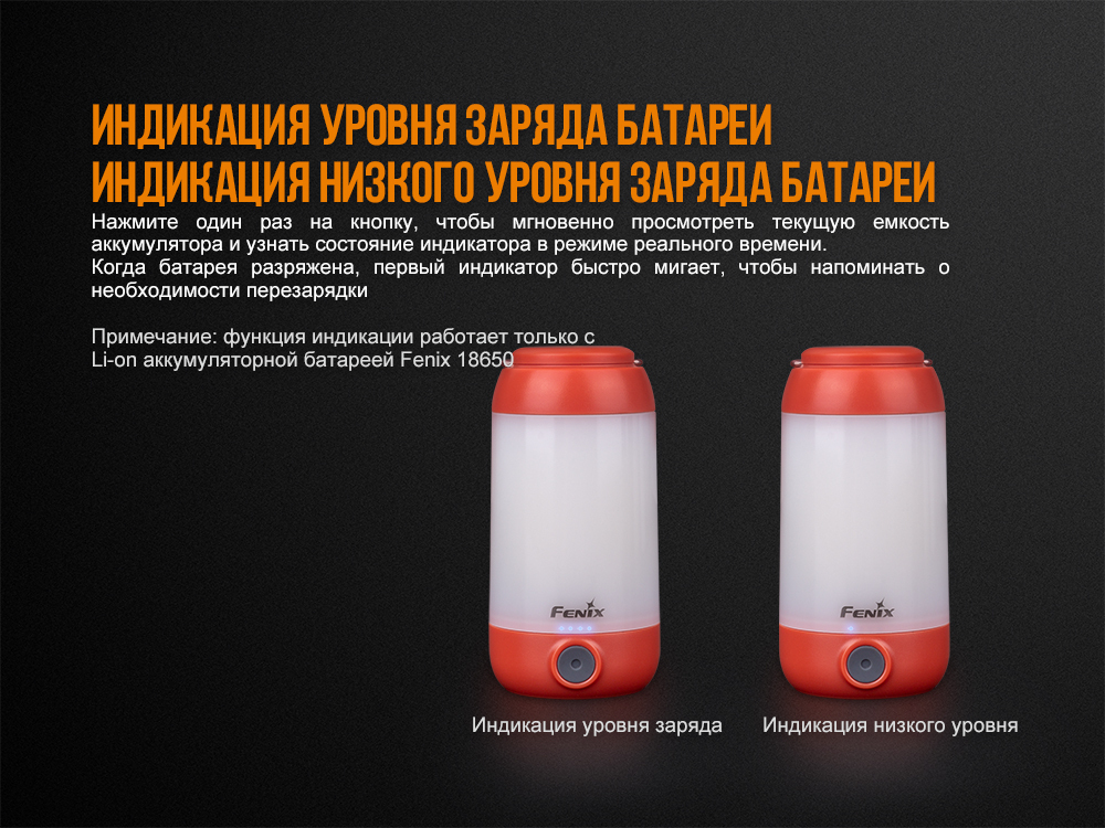 Фонарь Fenix CL26R черный