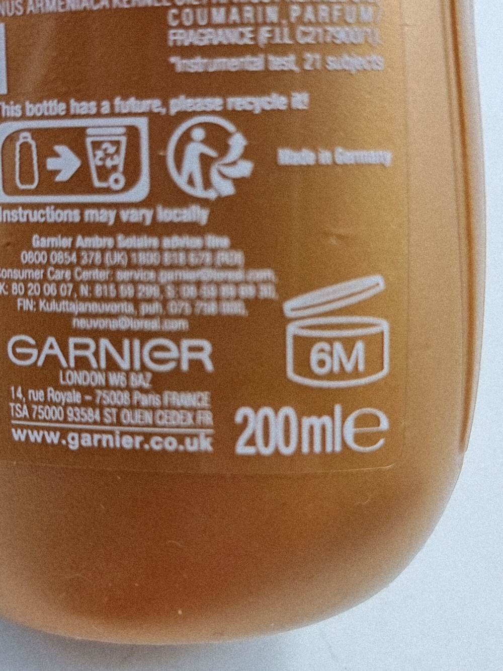 Лосьон автозагар Garnier Ambre Solaire натуральный с абрикосовым маслом 200 мл (Франция)