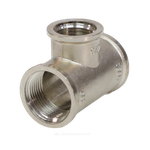 Тройник латунь никель переходной Ду 15х20х15 (1/2"х3/4"х1/2") ВР VALFEX VF.750.N.012.034.012
