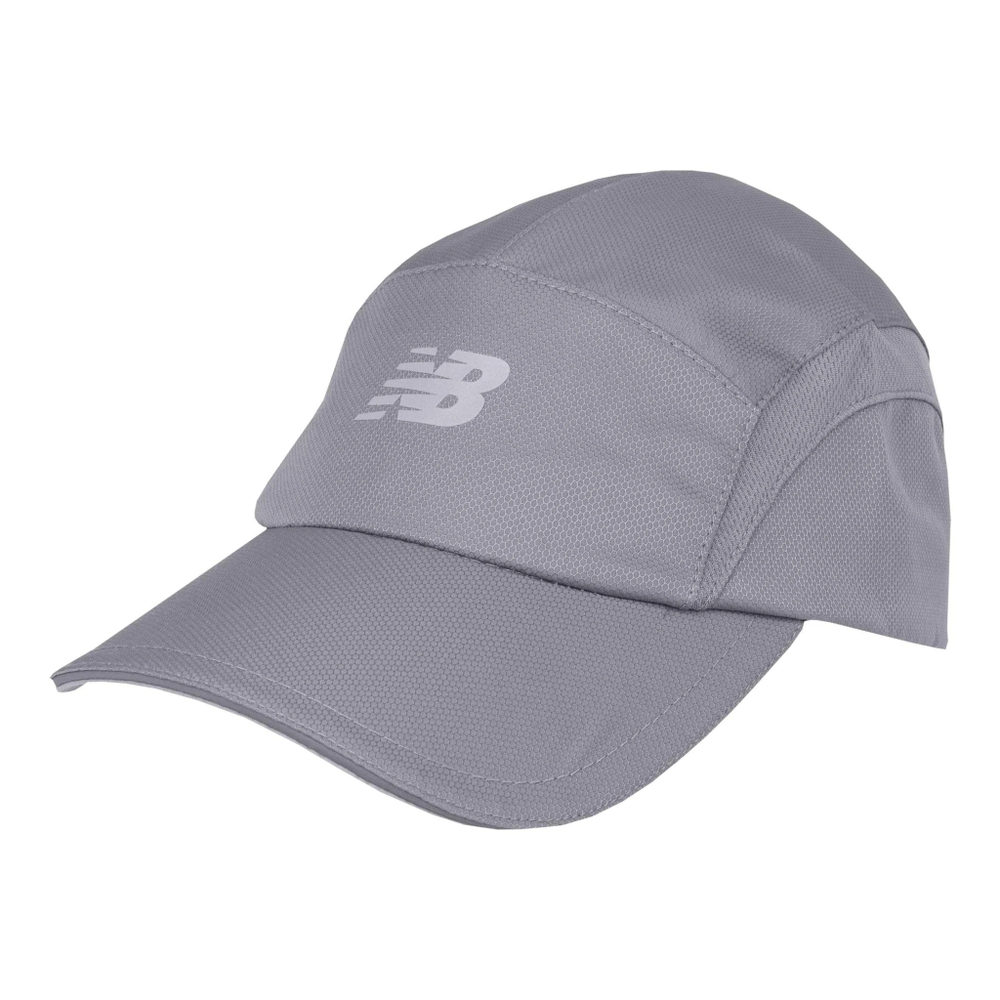 Теннисная кепка New Balance 5 Panel Performance Hat - серый