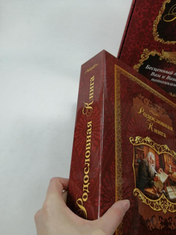 Семейный альбом родословная "Биография", обложка из картона темная
