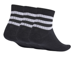 Теннисные носки Adidas 3-Stripes Cushioned Sportswear Low-Cut 3P - черный