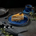 Тарелка с бортом 21*2,4 см,фарфор,серия "Aqua Blue" P.L.