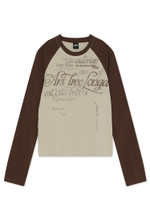 Женский Лонгслив Gradation Lettering Raglan