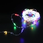 Гирлянда для дома НИТЬ «Льдинка» 10 м 100 ламп LED, 8 реж,IP-20, Мультицвет