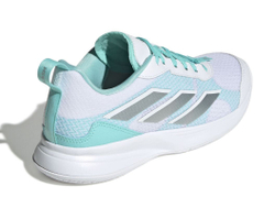 Женские Кроссовки теннисные Adidas Avaflash - cloud white/silver metallic/flash aqua