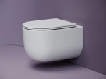 Унитаз подвесной Ceramicanova Аличе (Alice) CN4017T торнадо, с сиденьем микролифт, белый