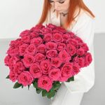 51 Роза розовая Эквадор 60см. – с доставкой по Южно-Сахалинску, цветочный салон FloArt