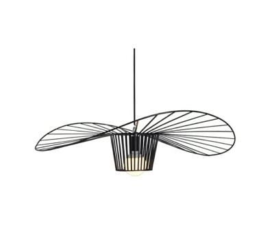 07696-80,19 Подвес Строу черный d80 h200 Е27 1*40W