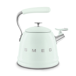 Чайник со свистком 2.3л Smeg пастельный зеленый