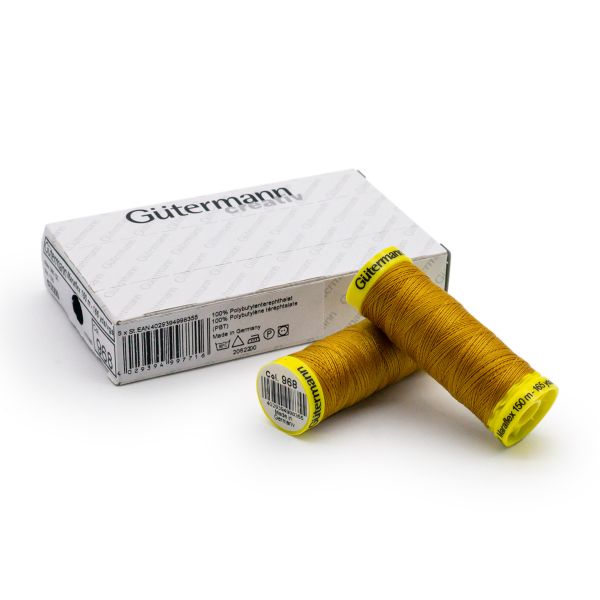 Нитки для трикотажа Gutermann Maraflex 120 (150 метров), 5 кат. | 968 золотой