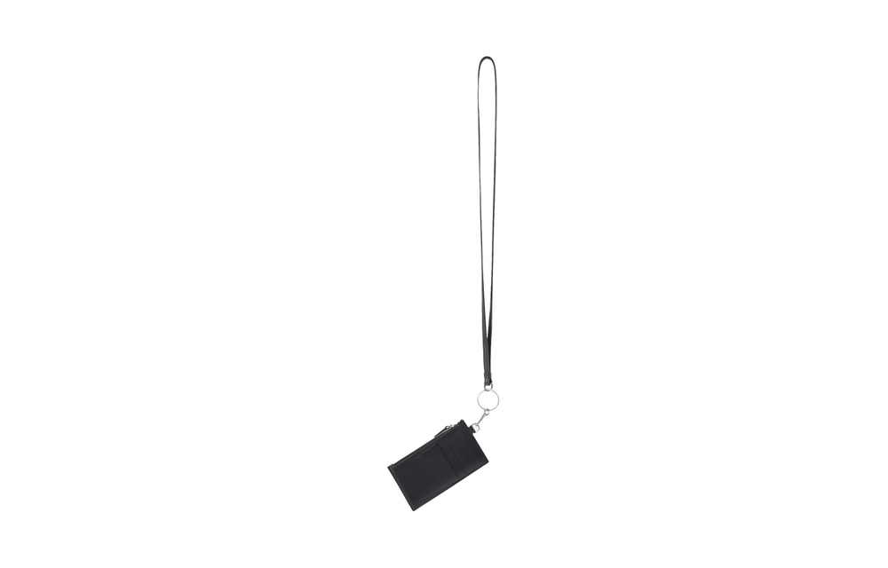 Balenciaga Calfskin Card Holder Men"s Black
