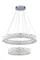 Люстра подвесная светодиодная NewRgy 6014R/130W CHROME+CLEAR, 130 Вт, хромированная и прозрачная