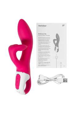 Нереалистичный вибратор Satisfyer Embrace me, красный