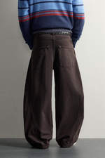 БРЮКИ BALLOON FIT В ТОНКУЮ ПОЛОСКУ — ZARA