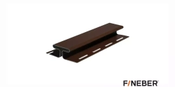 H-профиль для сайдинга FineBer Extra Acrylic Могано 3050 мм
