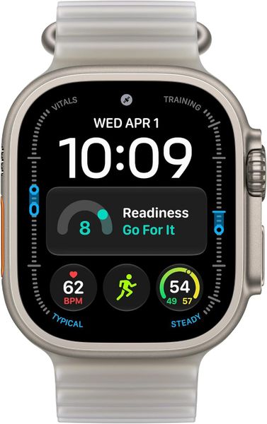 Умные часы Apple Watch Ultra 4 49 мм Natural Titanium Case with Ocean Band Полупрозрачный серый | Translucent Gray