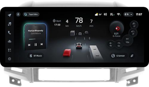 Магнитола для Hyundai Santa Fe 2 CM 2006-2012 (рамка серебро) - Teyes CC4PRO монитор 12.3" 2K QLED + рамка 9, Android 13, Быстрейшая, Snapdragon 778G, ИИ, CarPlay, DSP, 4G SIM-слот
