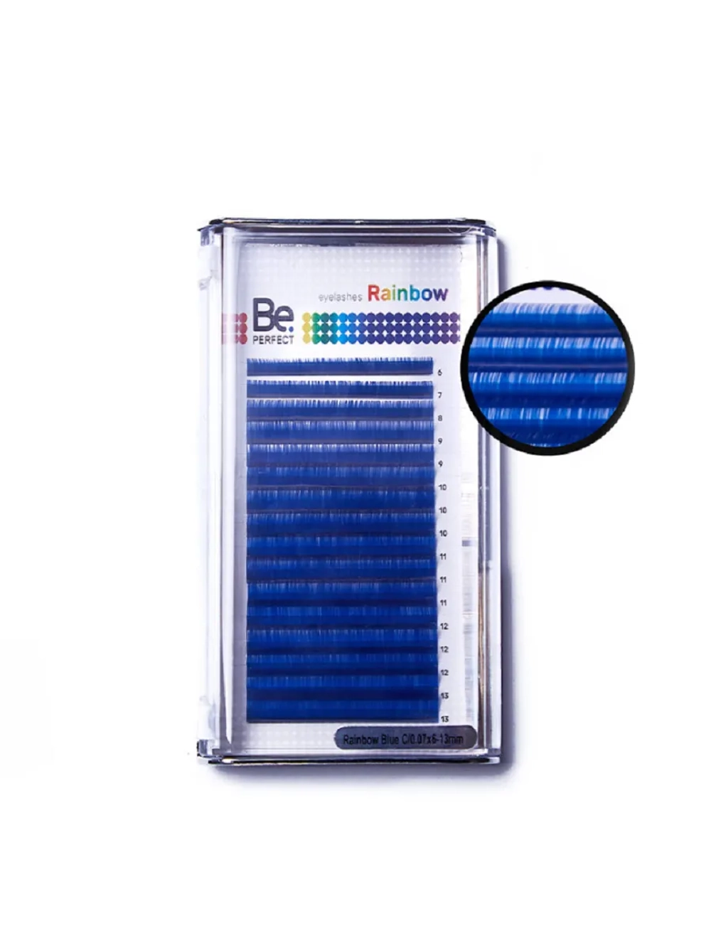 Ресницы для наращивания Be perfect Ombre Blue C 0.07 6-13мм