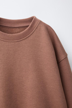 ZARA КОМПЛЕКТ ИЗ ТОЛСТОВКИ И БРЮК-ДЖОГГЕРОВ, ПУДРОВО-РОЗОВЫЙ