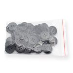 Пуговицы 4 прокола 32L=20 мм, (Black (черный)), 36 шт