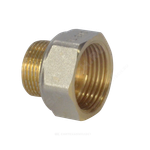 Переход латунь никель реборда Ду 32х15 (1 1/4"х1/2") ВР/НР 9021 ГОСТ 32585-2013 Aquasfera 9021-04
