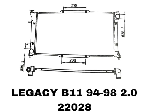 Радиатор охлаждения 45199-AC071 на Subaru Legacy B11 94-98 2.0L — купить в Алматы | ADAL AUTO