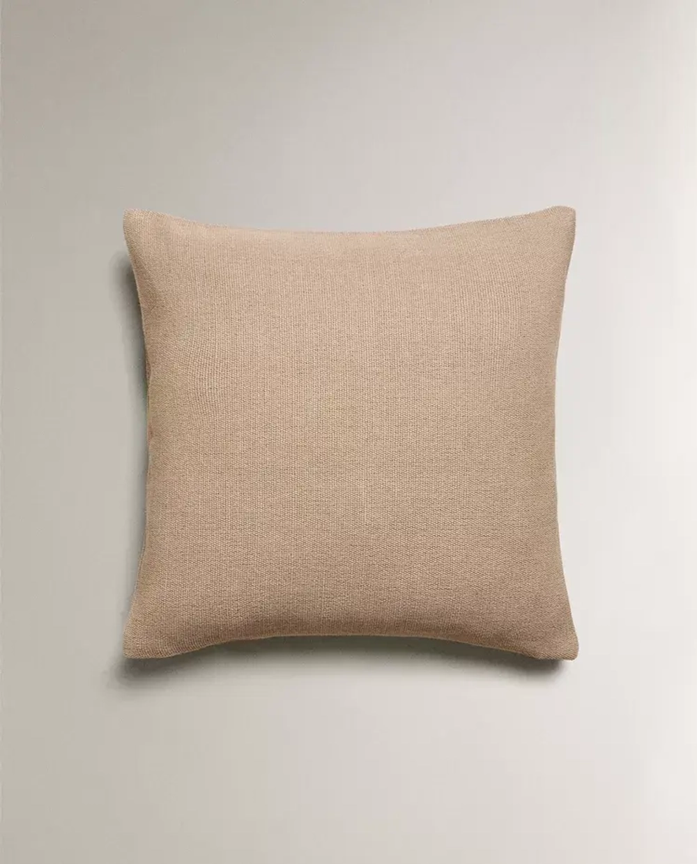 ZARA HOME ОДНОТОННЫЙ ЧЕХОЛ НА ПОДУШКУ, БЕЖЕВЫЙ