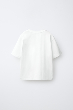 ZARA ФУТБОЛКА С ЗАКЛЕПКАМИ, БЕЛЫЙ
