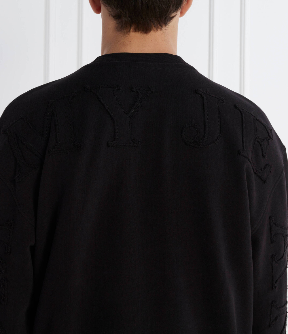 Худи TONAL APPLIQUE CREW Tommy Jeans - черный(DM0DM17795)