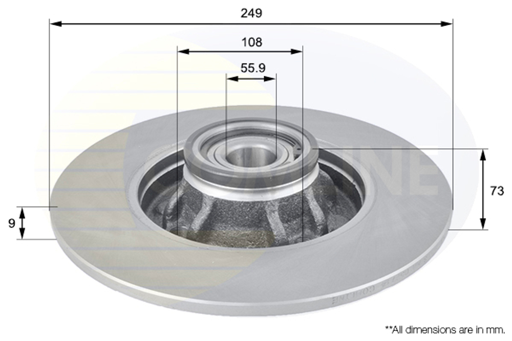 COMLINE - ADC3018-CML - Brake Disc